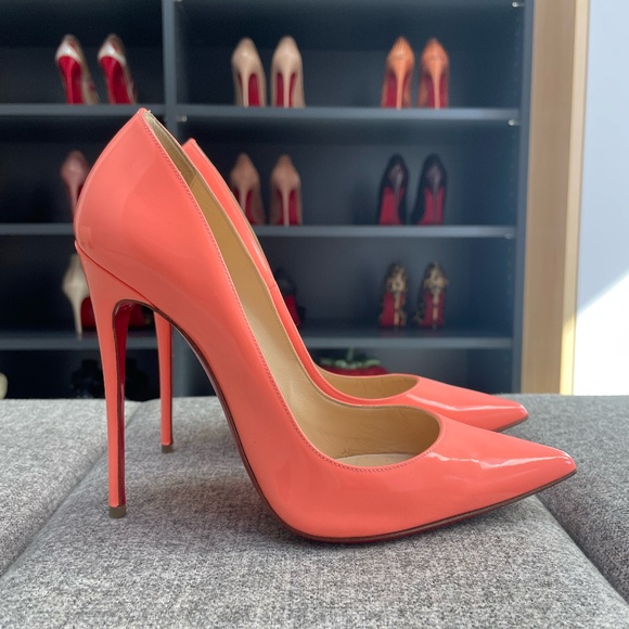 Christian Louboutin Shoes - Christian Louboutin So Kate, Flamingo Patent, EU38.5 (fits a US7.5 or US8)